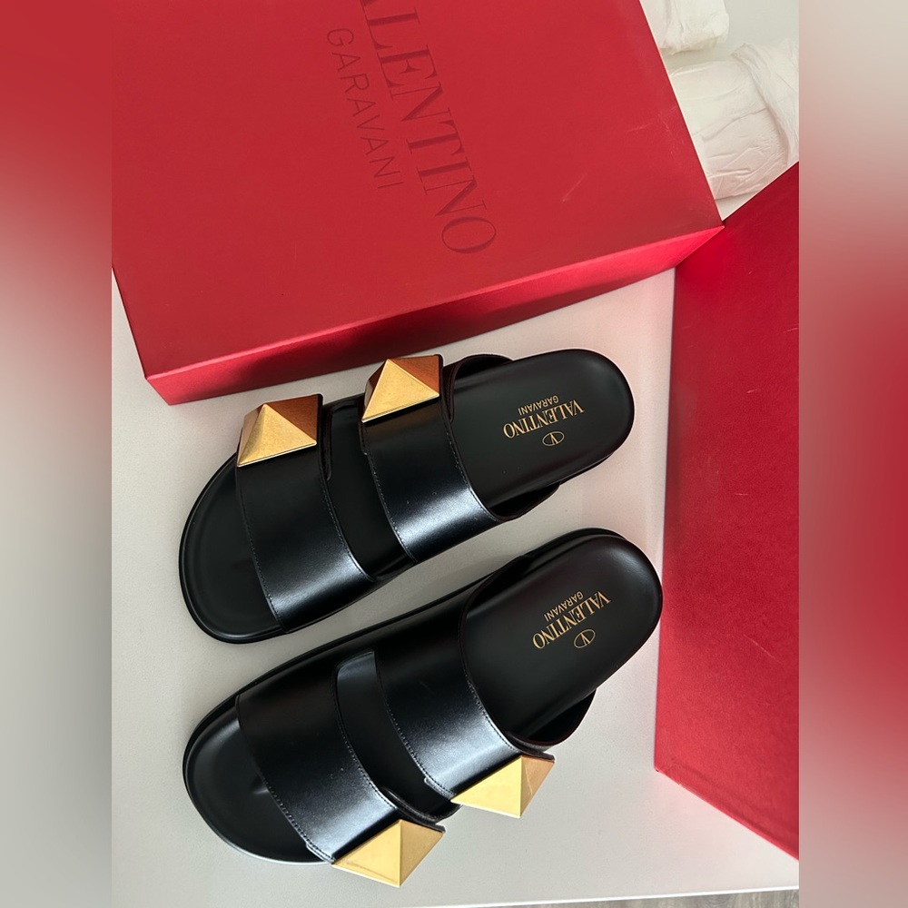 Valentino rock stud dad sandals (size 38)